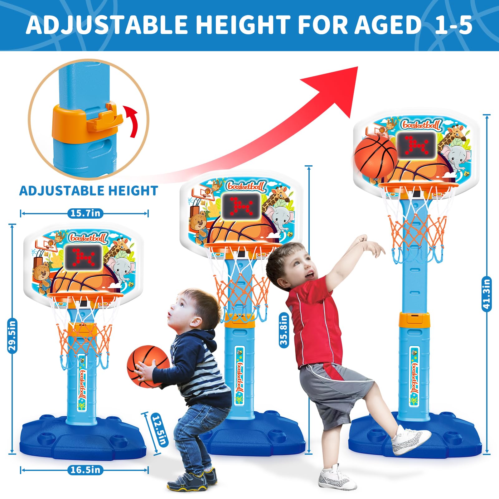 GMAOPHY hoop with lights and sounds engages toddlers during playtime.