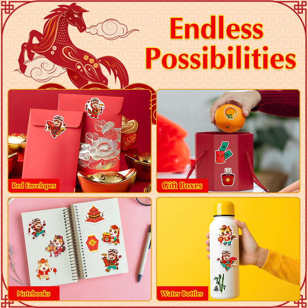 GMEMNOV red envelope decorations with blessings for luck