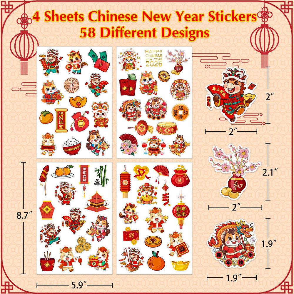 GMEMNOV premium lunar new year decals add festive vibes