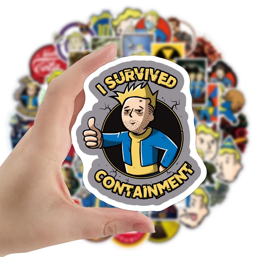 GMVAESKY Fallout stickers on helmet offer removable, fun decoration.