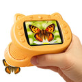GMYGBY handheld microscope front view, compact design for curious kids on the go.