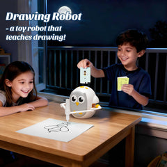 GMYGBY drawing robot uses insert-and-draw cards for structured tracing and skill building.