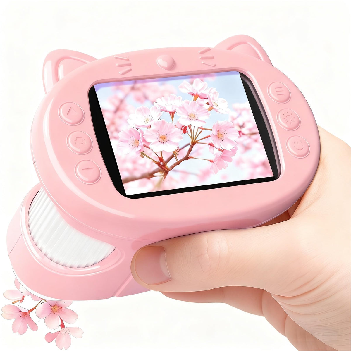 GMYGBY handheld microscope with 2.4-inch screen for independent viewing.