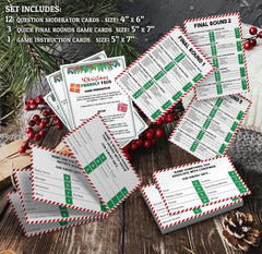 GNATV Christmas Friendly Feud Game buzzers setup for lively party rounds