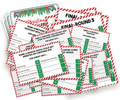 GNATV Christmas Friendly Feud Game card set for festive family trivia and fun