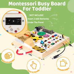 GNAYUIJ Portable travel busy board designed for car or plane trips