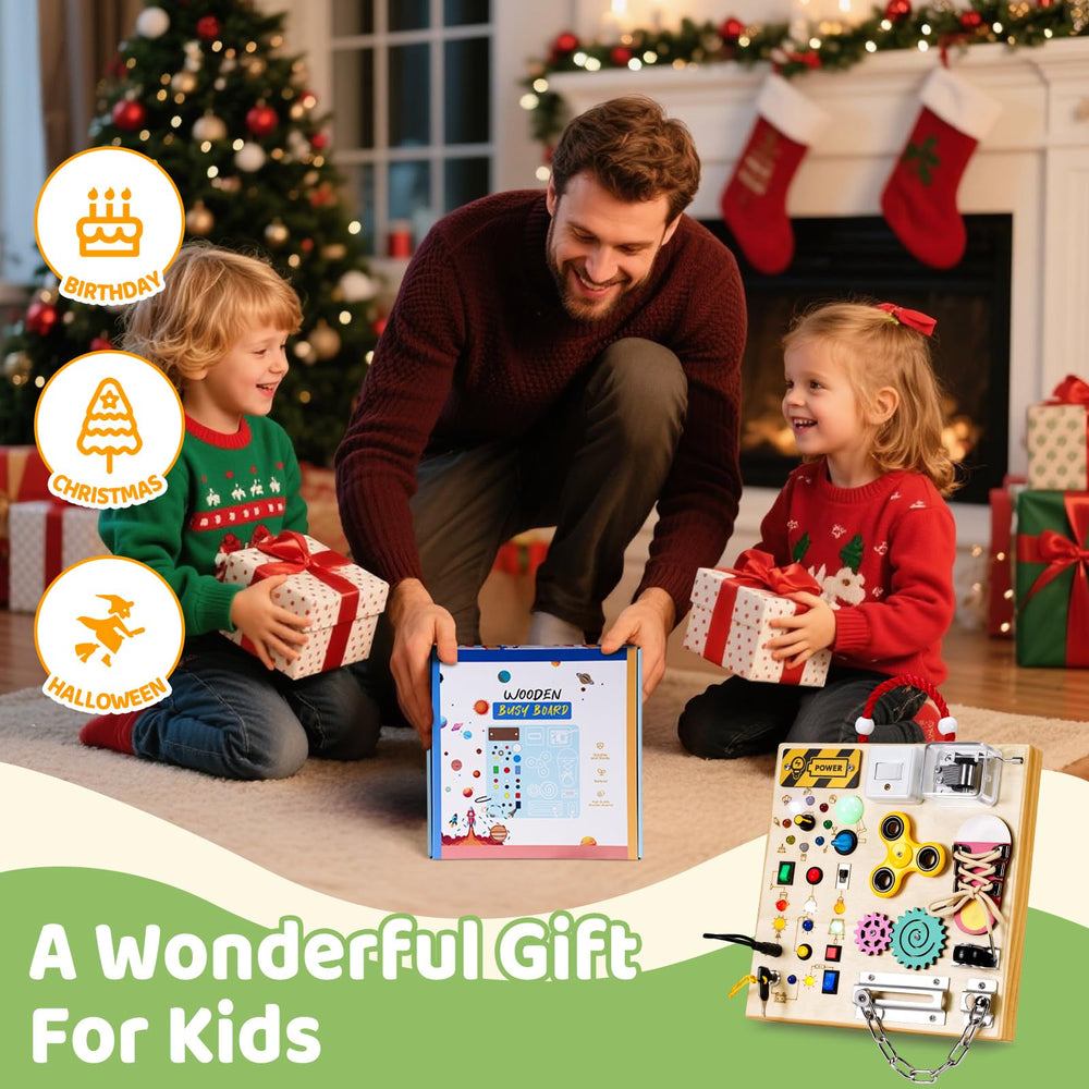 GNAYUIJ Sensory educational toddler board supporting independent, screen-free play during trips
