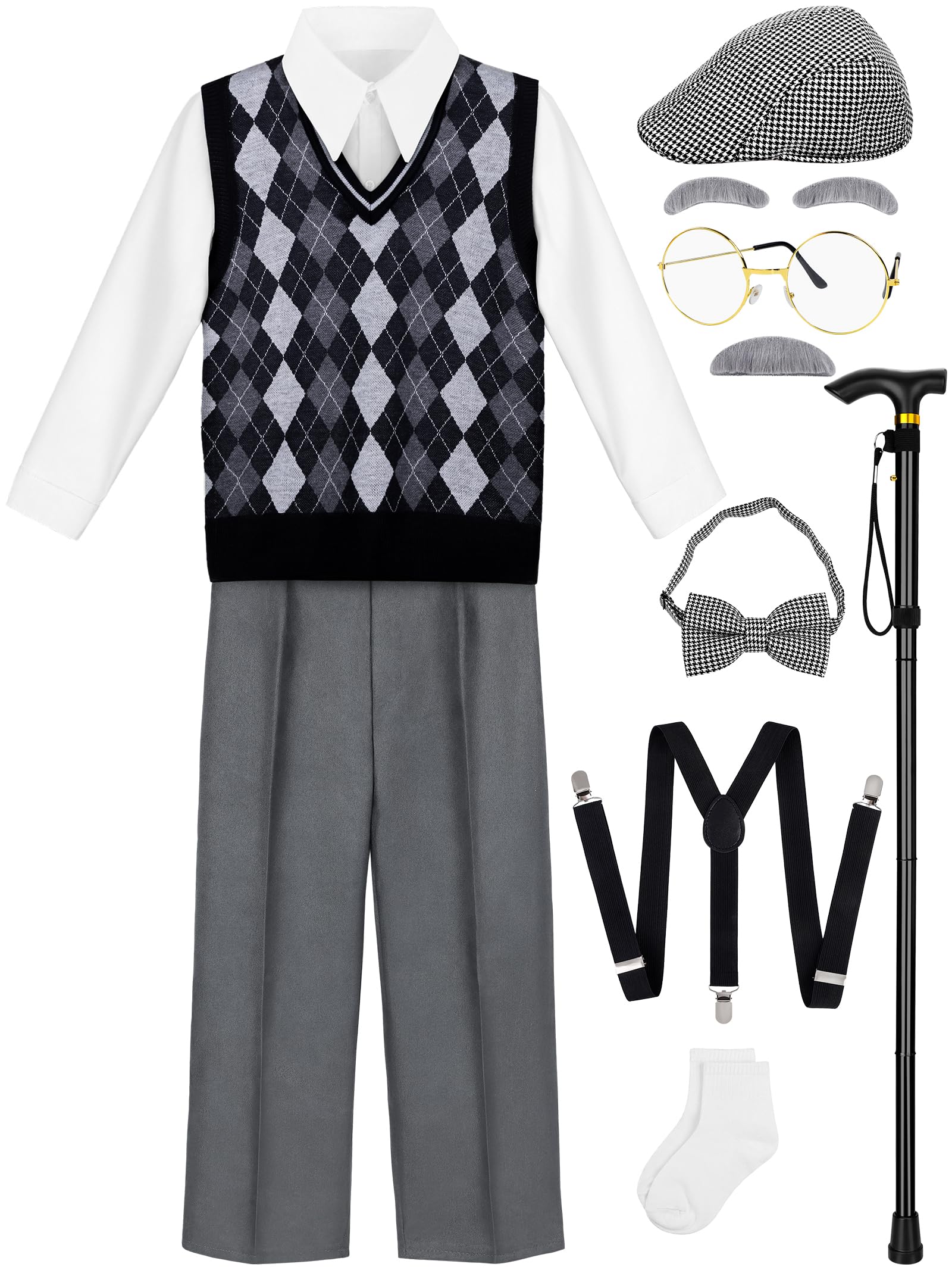 Gnodio 100 Days costume vest for kids, ideal for school dress-up