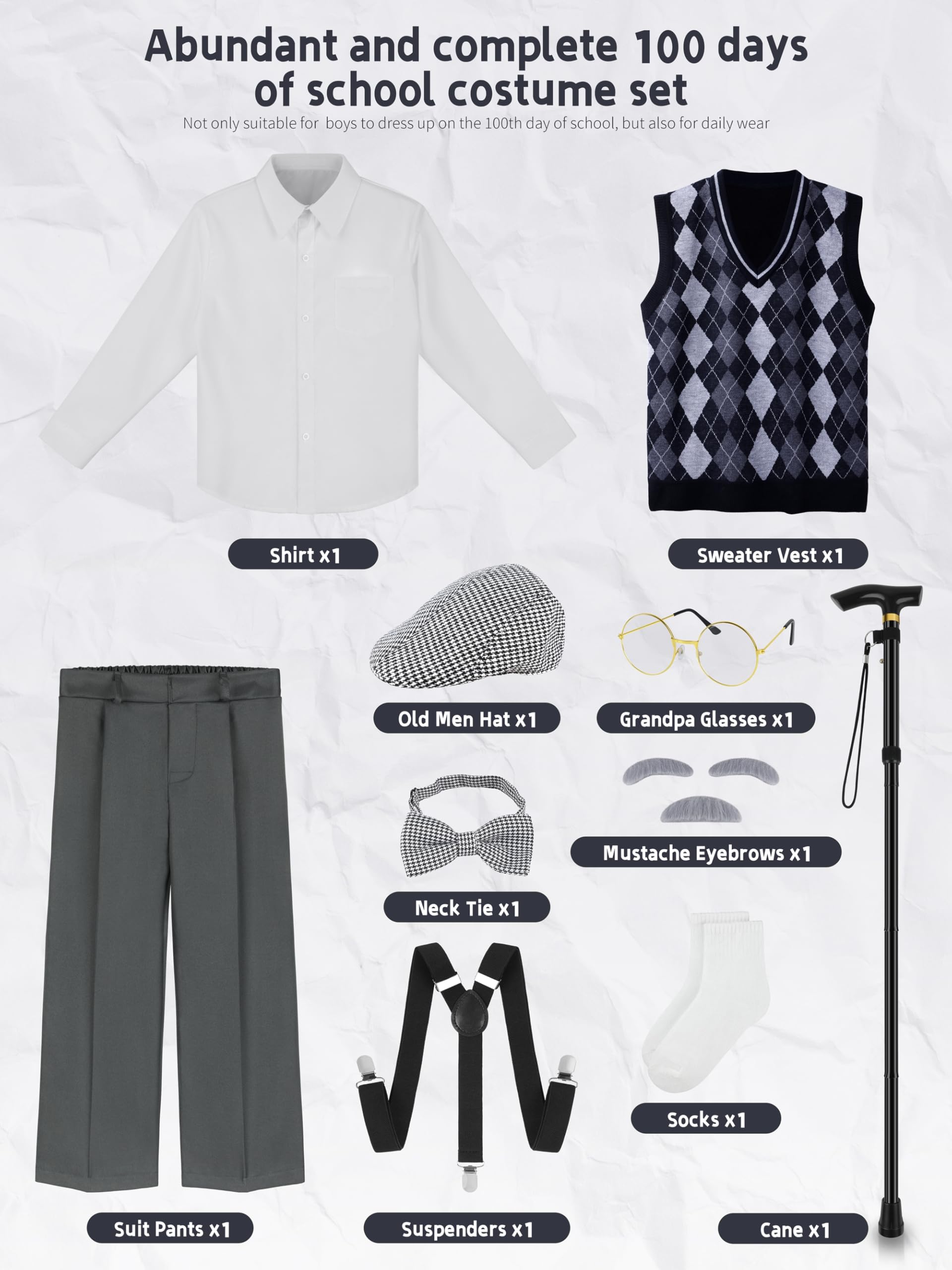 Gnodio grandpa glasses add character to classroom events