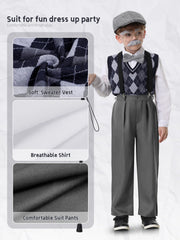 Gnodio grandpa suit pants, comfortable and breathable for kids