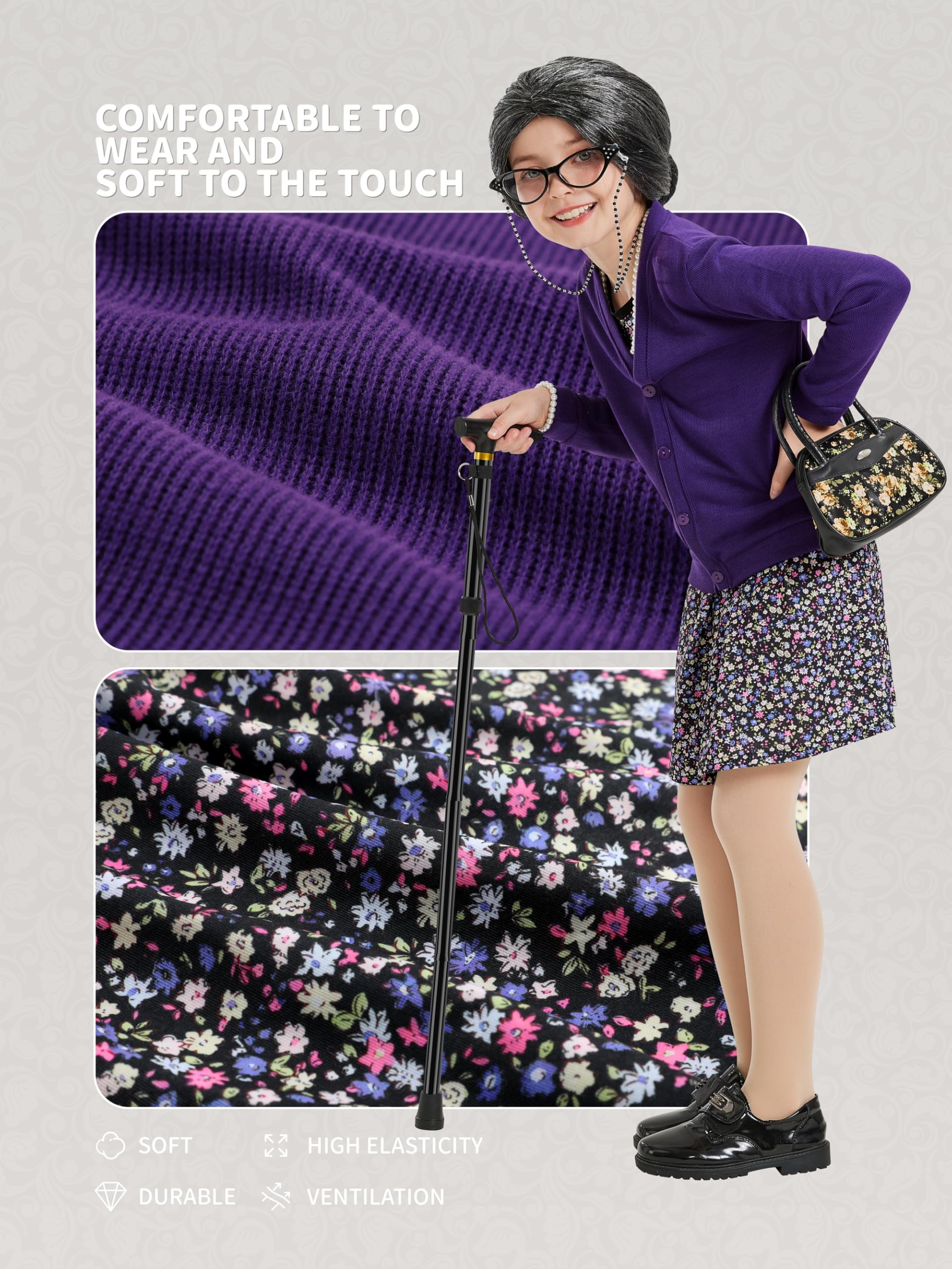 Gnodio soft cardigan and floral dress for comfortable day long wear
