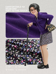 Gnodio soft cardigan and floral dress for comfortable day long wear