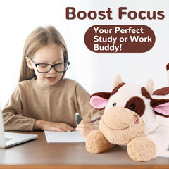 gnomantic Cow weighted plush promoting a sense of security during naps