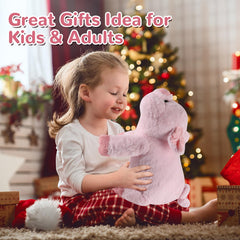 gnomantic pig plush on sofa as comforting decor and friend