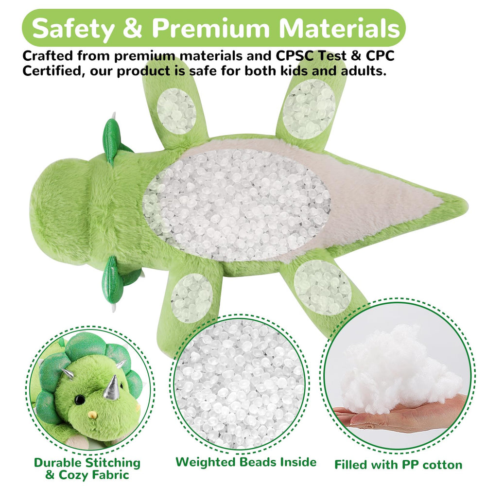 gnomantic large dino plush pillow supports lounging and decorative cuddle decor.