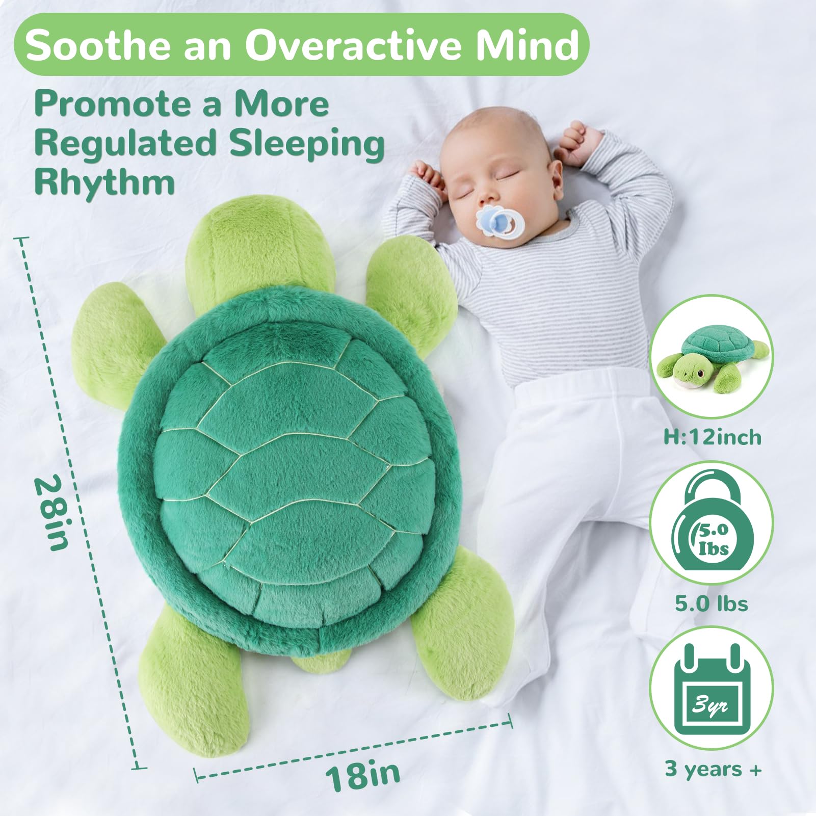 gnomantic turtle weighted plush gift box display ready to gift