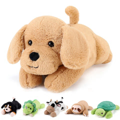 Gnomantic Yellow Lab weighted plush 22-inch cozy cuddle companion for bedtime.