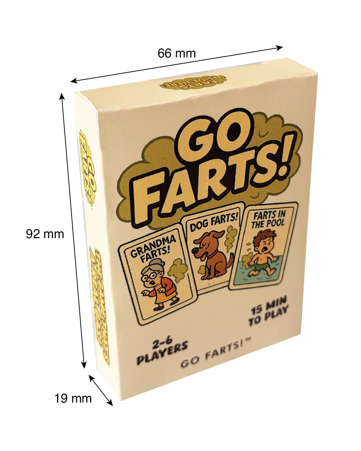 Go Farts! Dog Farts card shows a funny pup for lighthearted laughs