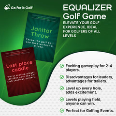 Go For It Golf Equalizer disadvantage cards maintain competition for leaders throughout the round