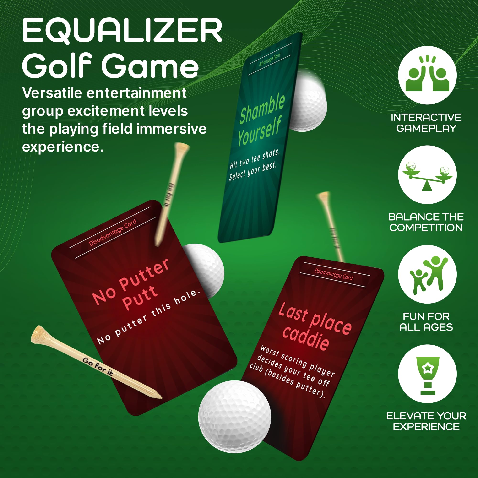 Go For It Golf Equalizer interactive play enhances strategy on each hole
