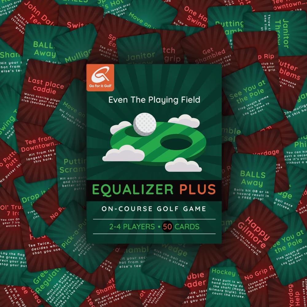 Go For It Golf Equalizer supports two-to-four players for social on-course fun.