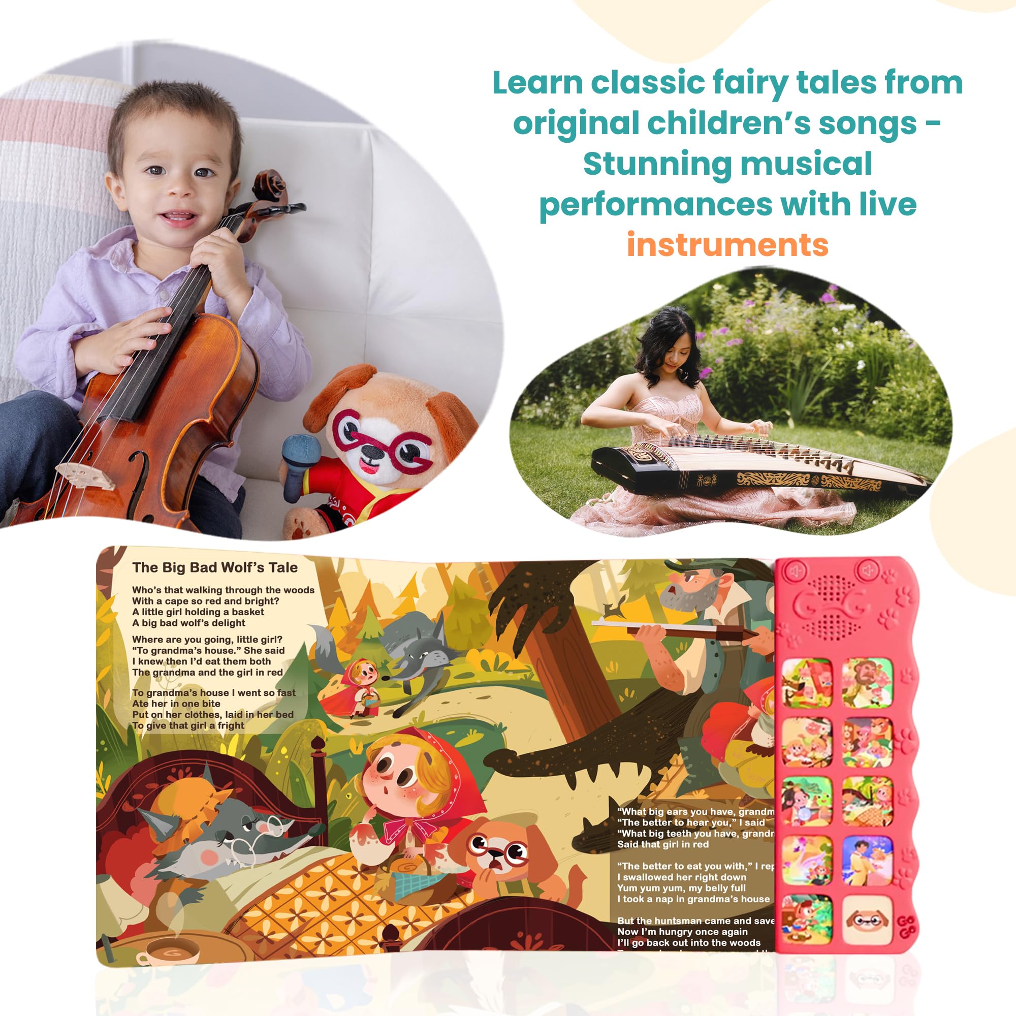 GO GO 9 Fairy Tale Songs safety-first construction for worry-free exploration.