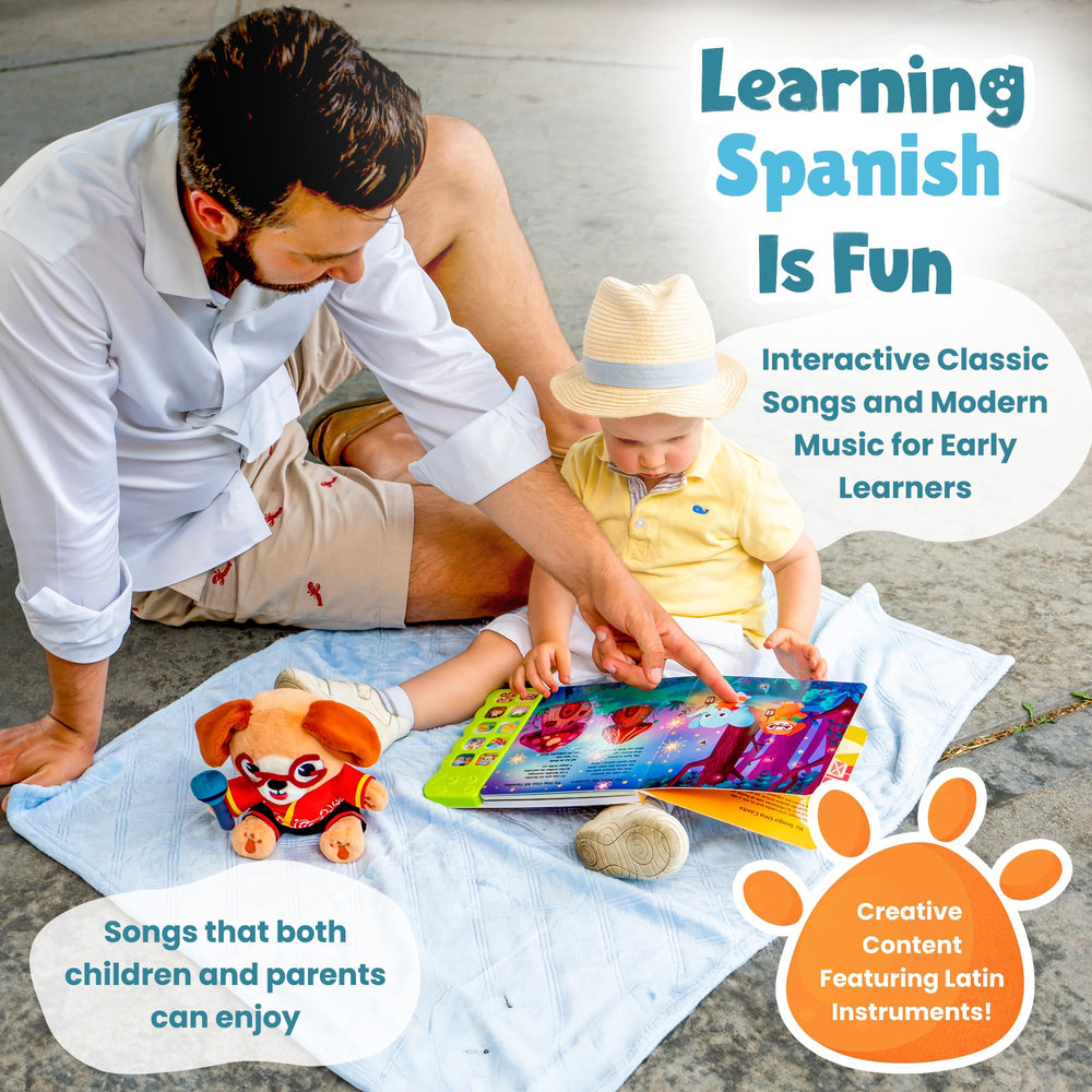 GO GO Spanish Musical Book Vol. 2 durable materials built for active tots.