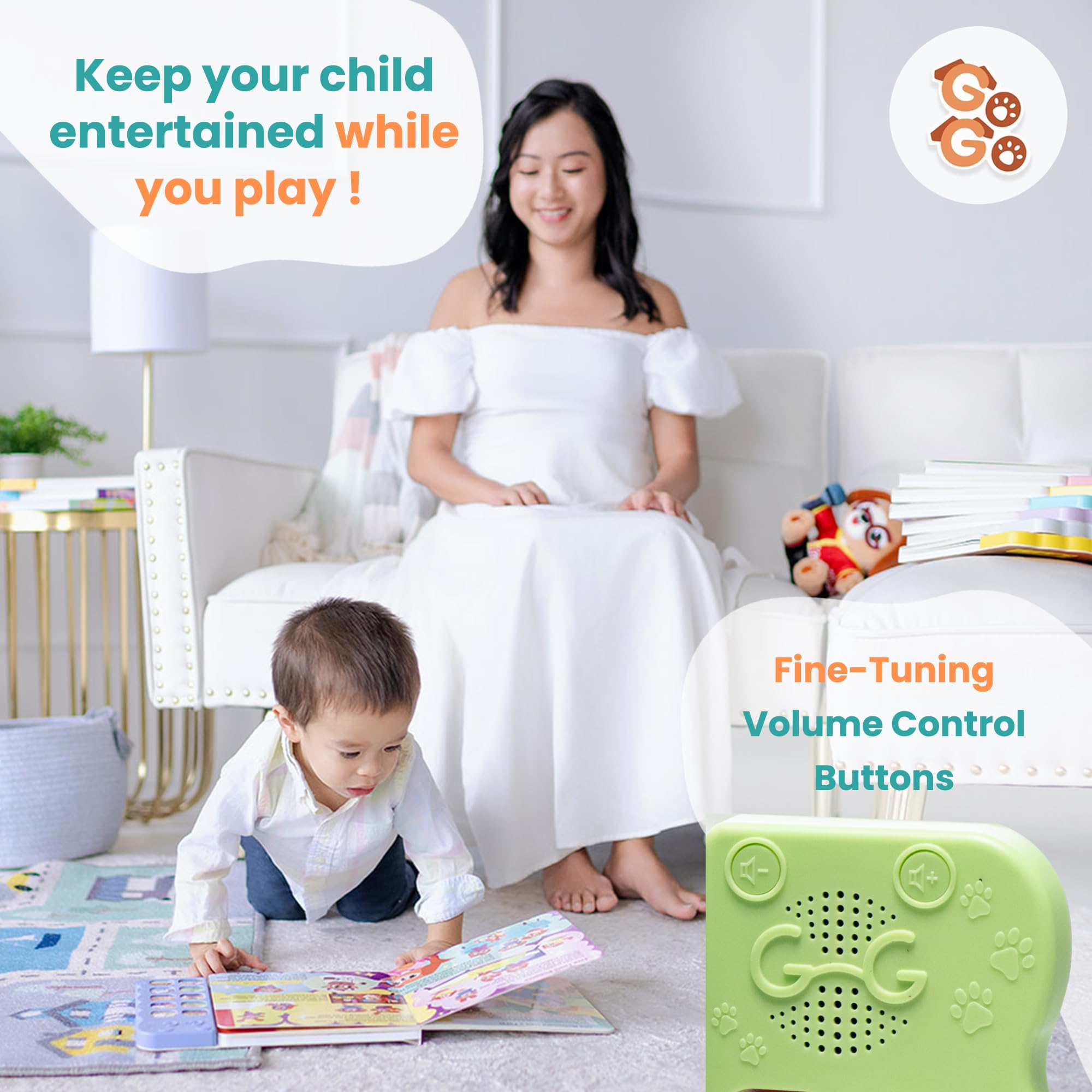 GO GO Spanish Musical Book Vol. 2 toddler-friendly learning toy for ages 0-3.