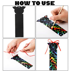 Goaste bamboo stylus provides precise scratching for detailed art.