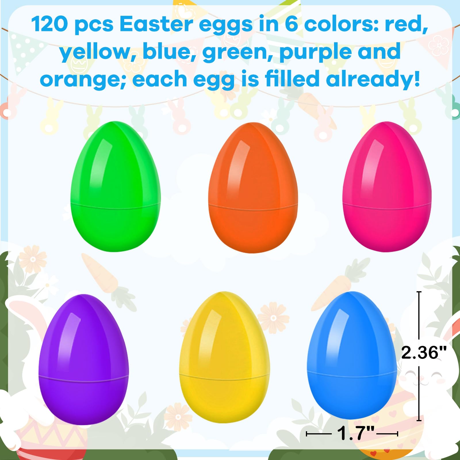 GOAUS eggs opened to reveal small toys like sticky hands