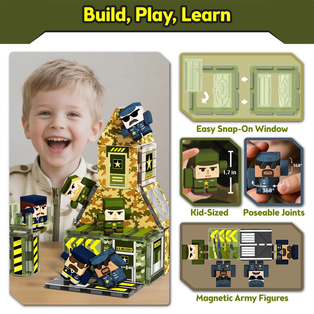 GobiDex army figures six soldiers with poseable joints for dynamic storytelling and play.