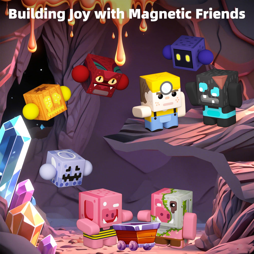GobiDex cave discoverer figure enhances mining expedition storytelling during pretend play.