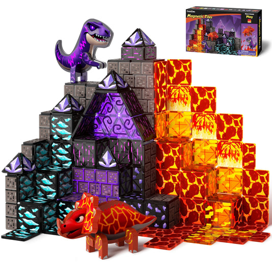 GobiDex dinosaur lava cave adventure set for imaginative STEM play.