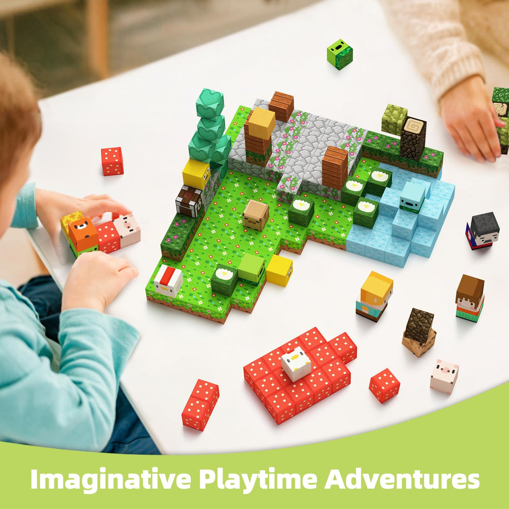 GobiDex farm storytelling fosters imaginative narratives during building.