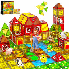 GobiDex Farm Tiles animal pieces enable imaginative play and easy classroom creativity.