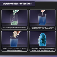 GobiDex Geodes dissolution tool and display stand for creative science art.