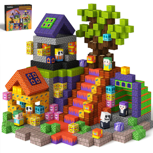 GobiDex magnetic blocks 100pcs set invites creative building play for STEM learning.
