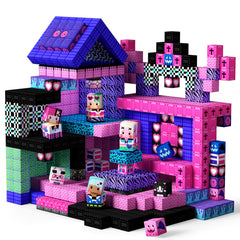 GobiDex magnetic blocks band stage setup for imaginative play and storytelling.
