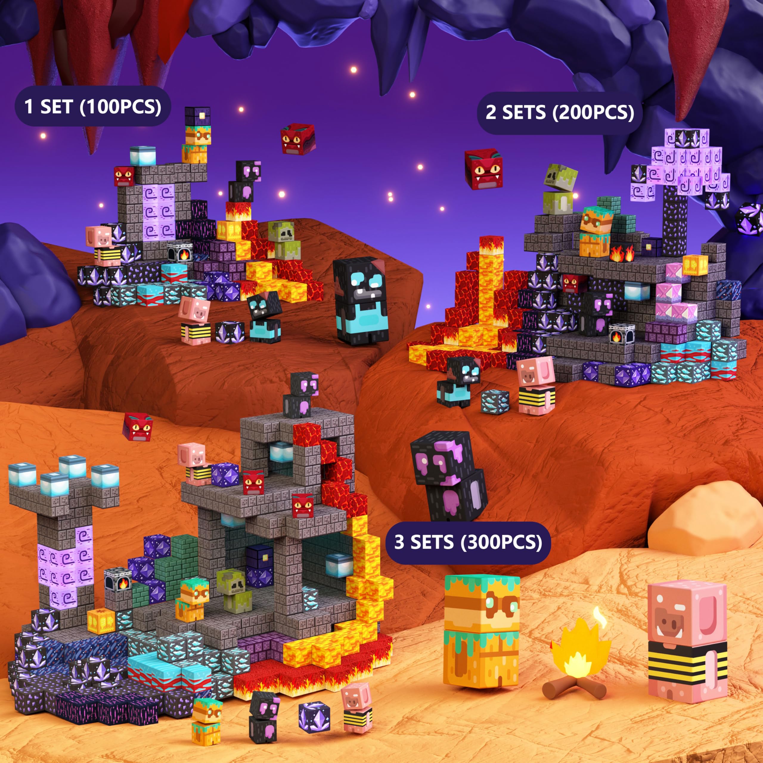 GobiDex blocks showcase cave world designs fueling creative storytelling.
