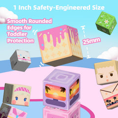 GobiDex magnetic blocks closeup shows smooth edges and magnet connections.