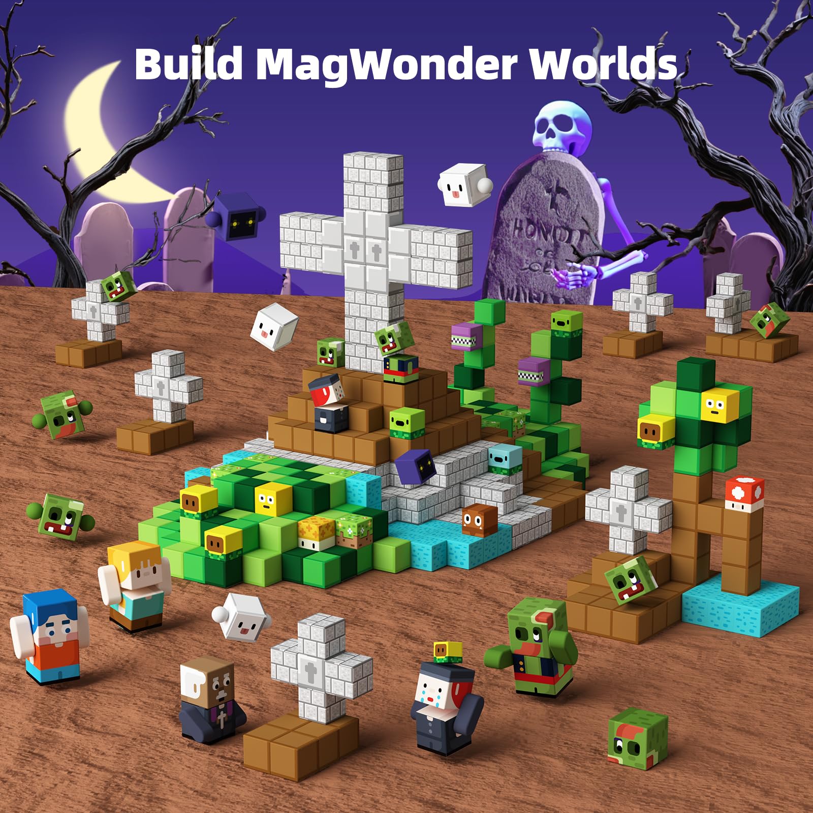 GobiDex magnetic-blocks creative-construction: modular cubes connect easily for unlimited play.
