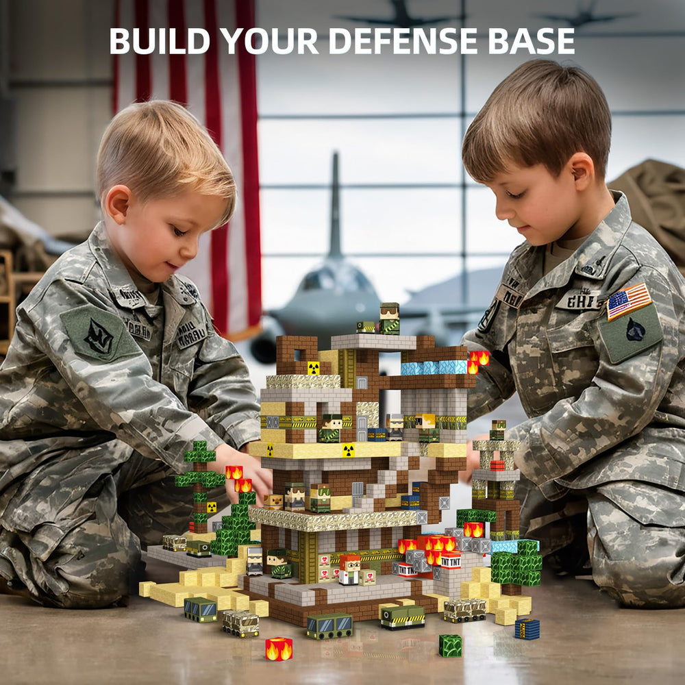 GobiDex set supports group play, helping kids collaborate on military-themed layouts.