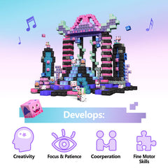 GobiDex magnetic blocks magnets closeup highlights sturdy connections for safe play.