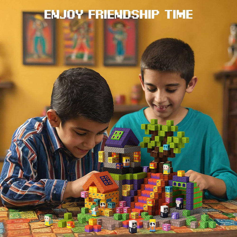 GobiDex blocks connect securely for stable, tall builds during active play.