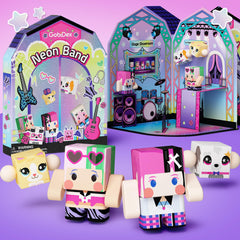 GobiDex magnetic doll house stage for imaginative play and storytelling
