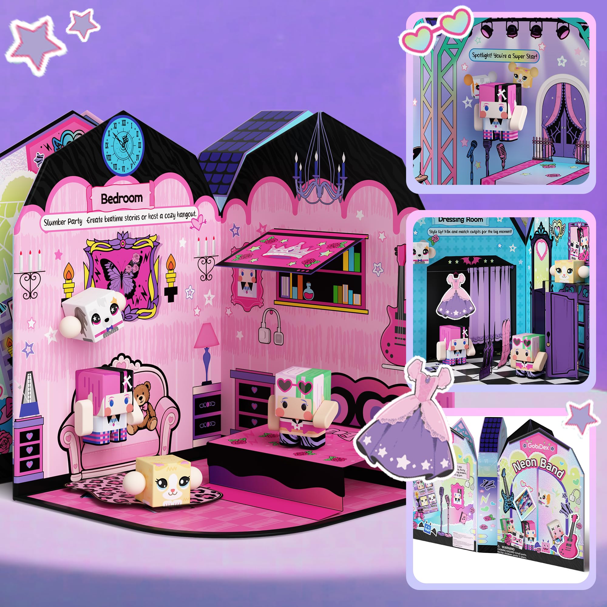 GobiDex magnetic figures and pets for versatile role play