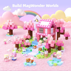 GobiDex rich cubes collection features pink blossoms and adorable characters.