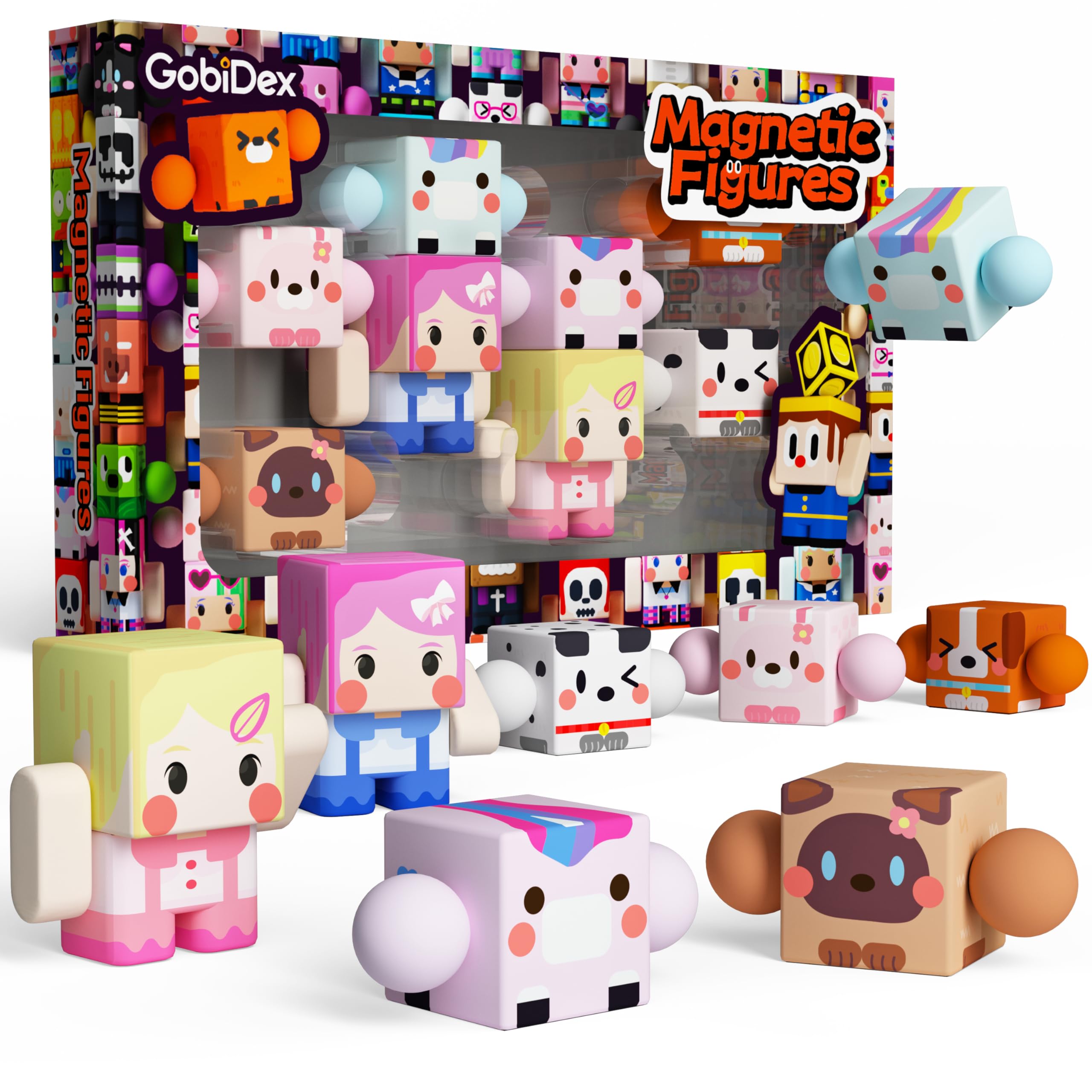 GobiDex rotatable figures set for imaginative play and storytelling.