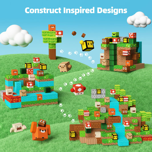 GobiDex blocks with strong magnets deliver sturdy constructions and long-lasting play.