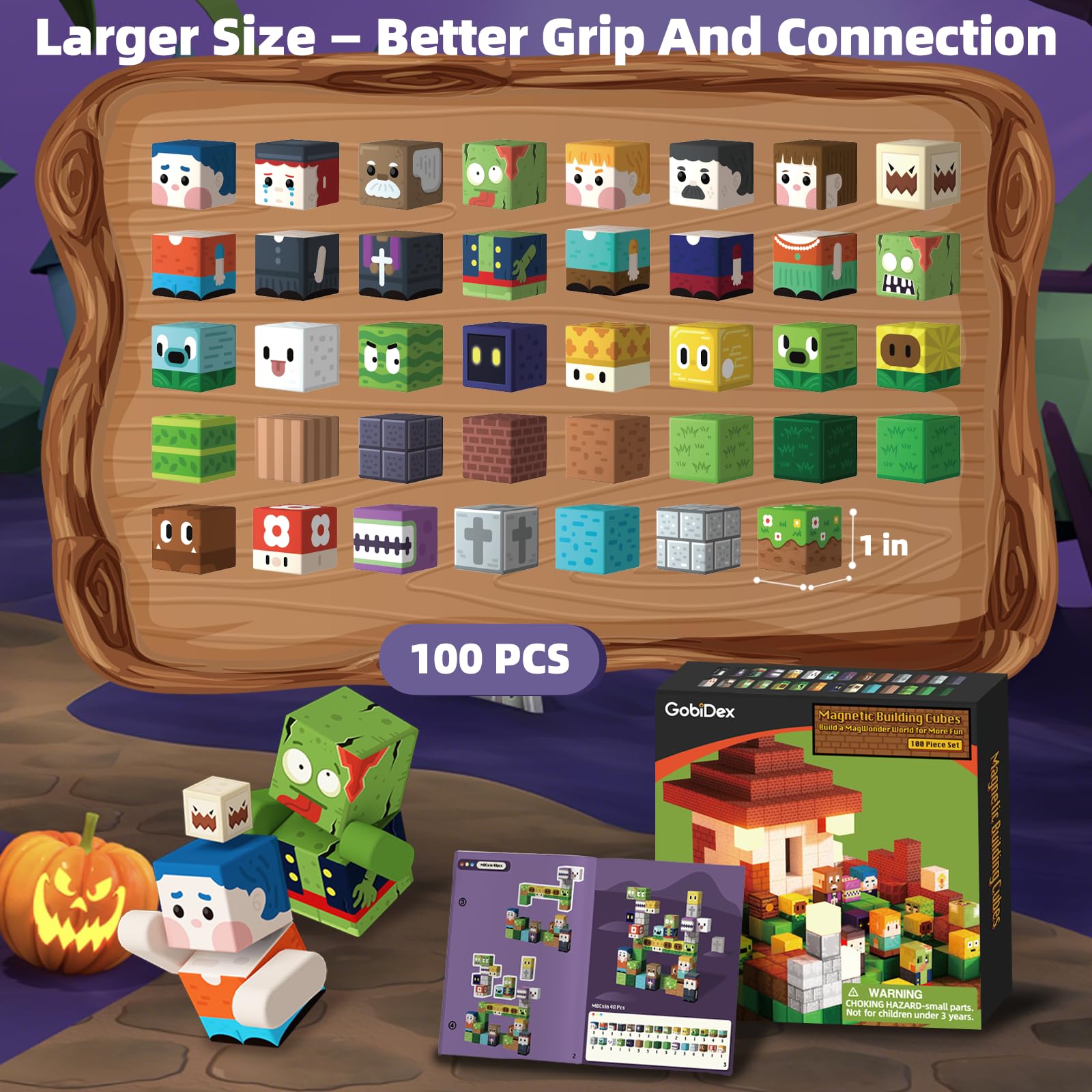 GobiDex Zomblocks build worlds, encouraging storytelling and imaginative narrative during free play.